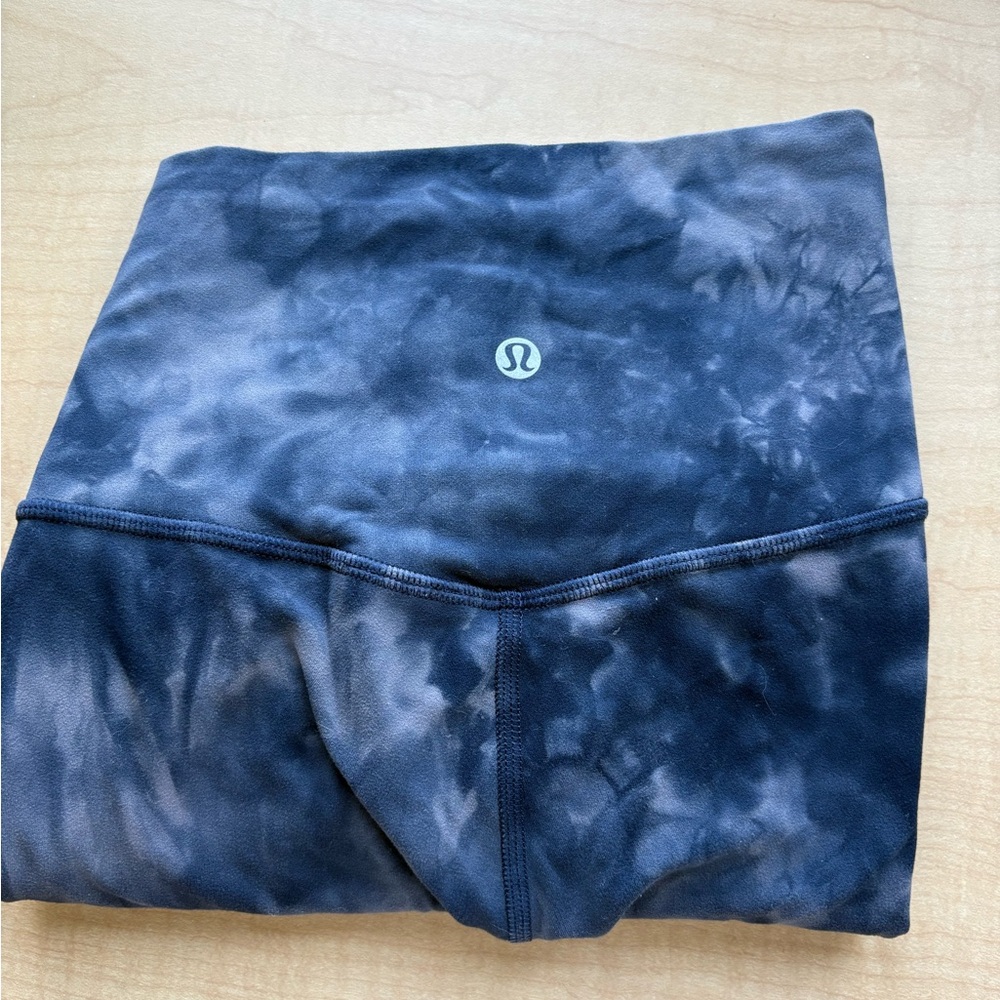lululemon athletica Black Tie-Dye Leggings
